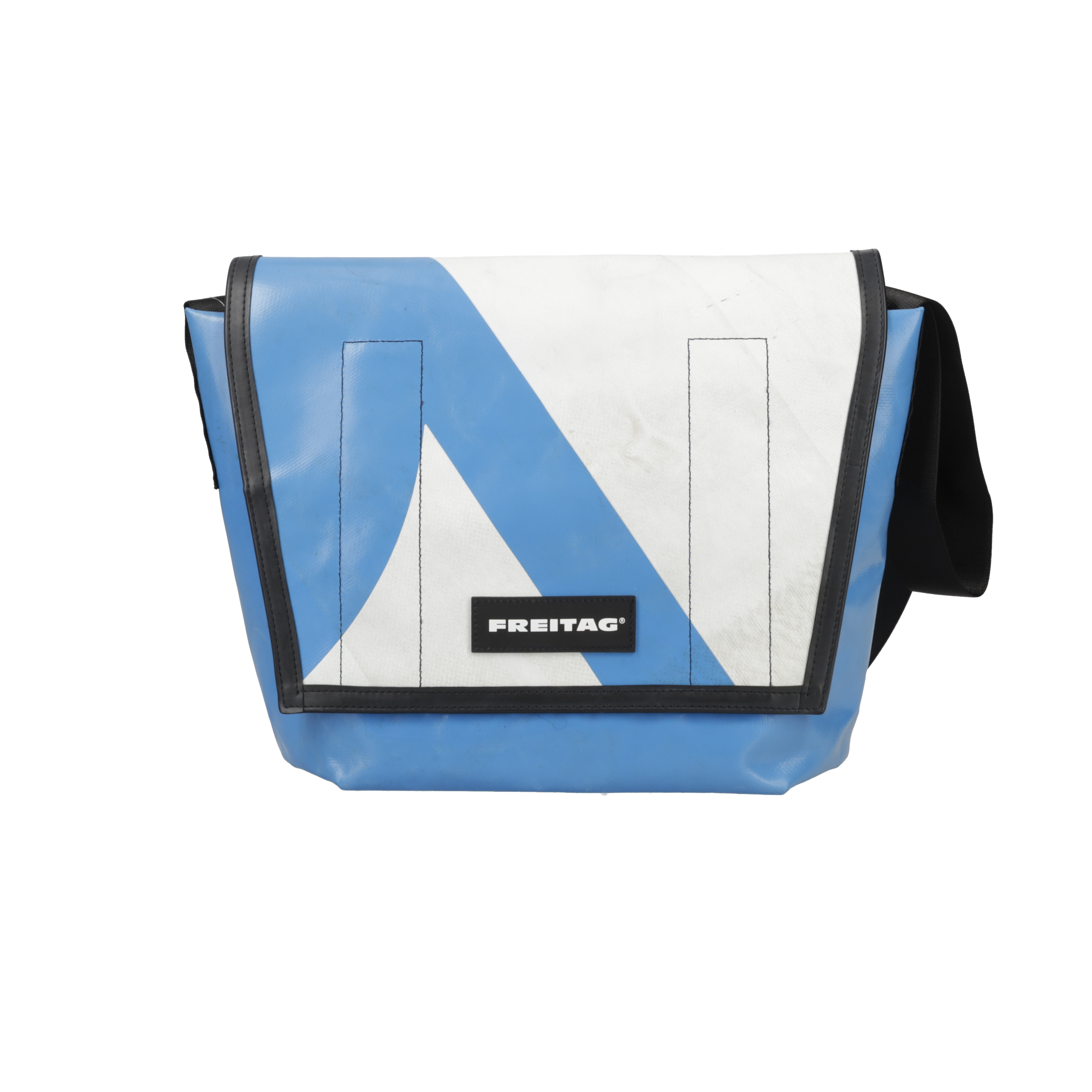 FREITAG Sロゴ 青／白 ショルダーバッグ