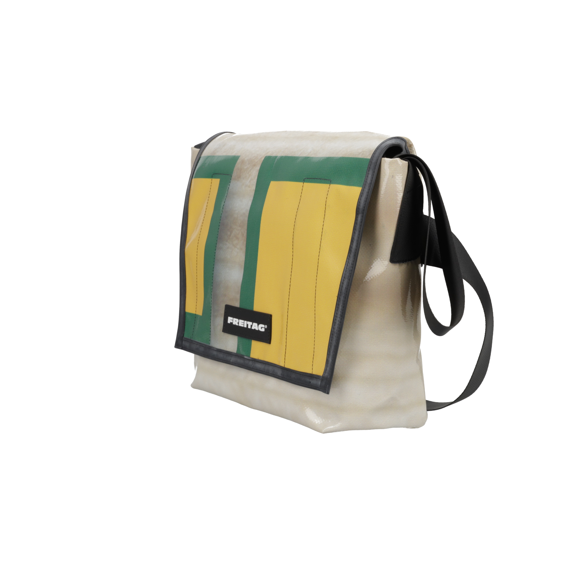 FREITAG F14 DEXTER Blue/Yellow Used PVC Crossbody MESSENGER