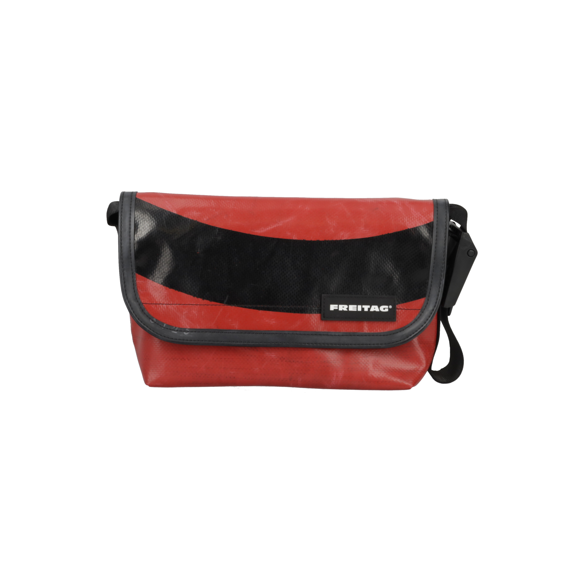 FREITAG メッセンジャーバッグ ブラック/レッド/シルバー MESSENGER BAGS | FREITAG