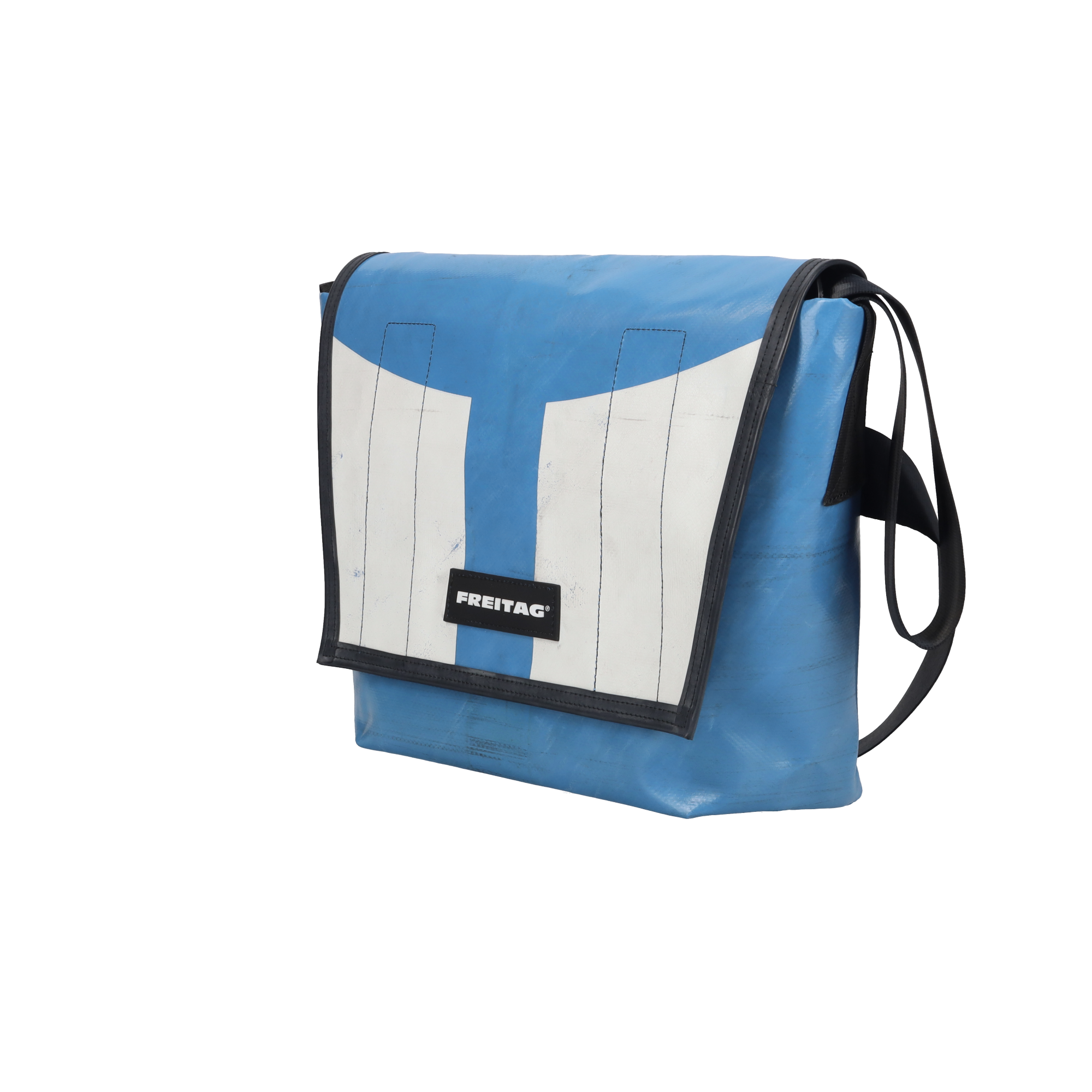 希少 フライターグ F14 DEXTER メッセンジャーバッグ ブルー FREITAG F14 DEXTER Blue/Yellow Used PVC Crossbody MESSENGER