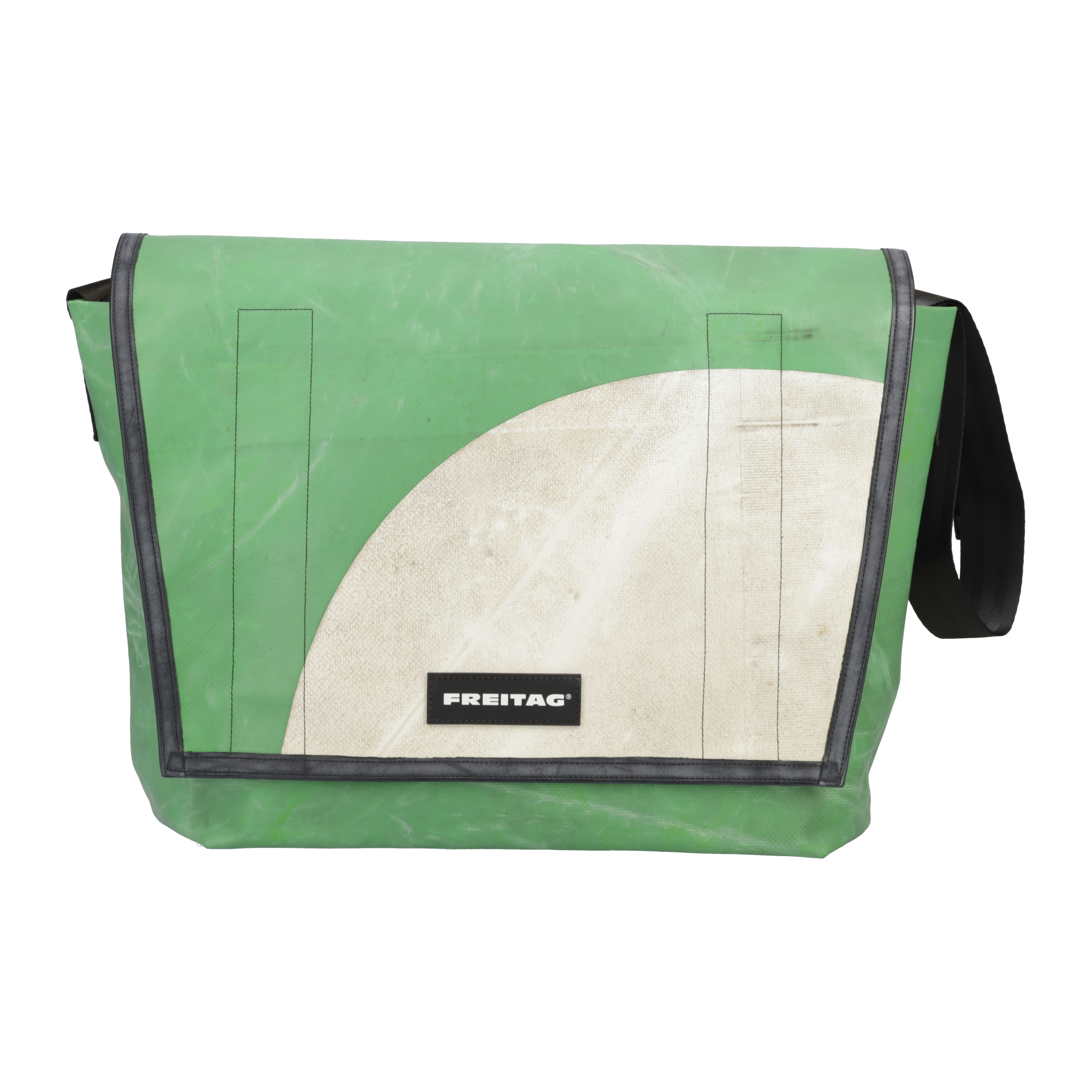 FREITAG ライド・メッセンジャーバッグ シルバー/ボルドー FREITAG(フライターグ) 汚れ加工メッセンジャーバッグ ホワイト