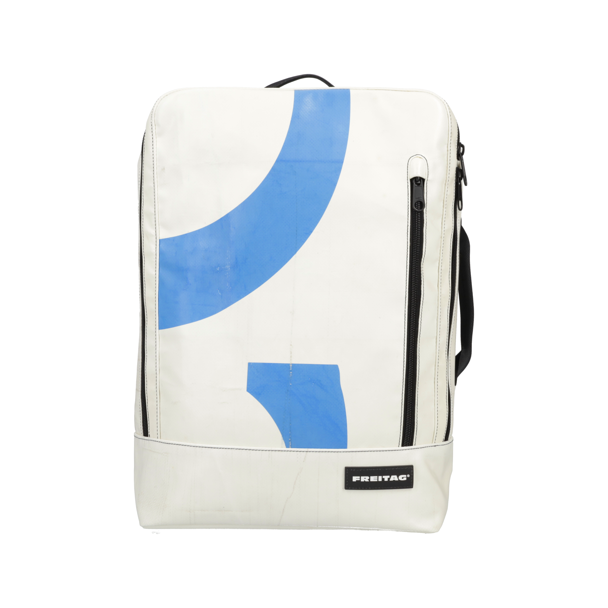 FREITAG メッセンジャーバッグ （パット付）ホワイト/ブルー 中古・古着通販】FREITAG (フライターグ) メッセンジャーバッグ