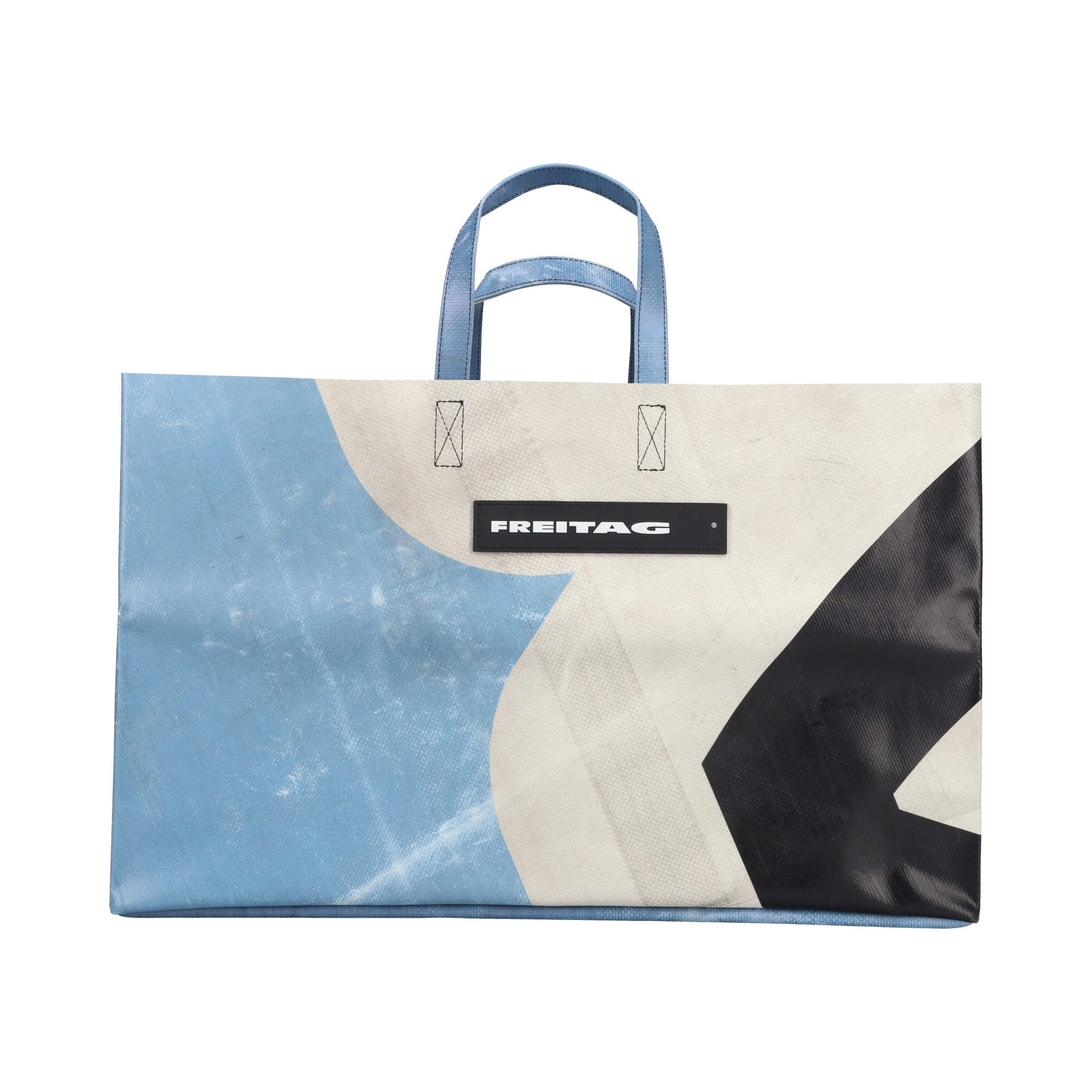 FREITAG エコバッグ ホワイト ブルー 3710-849-