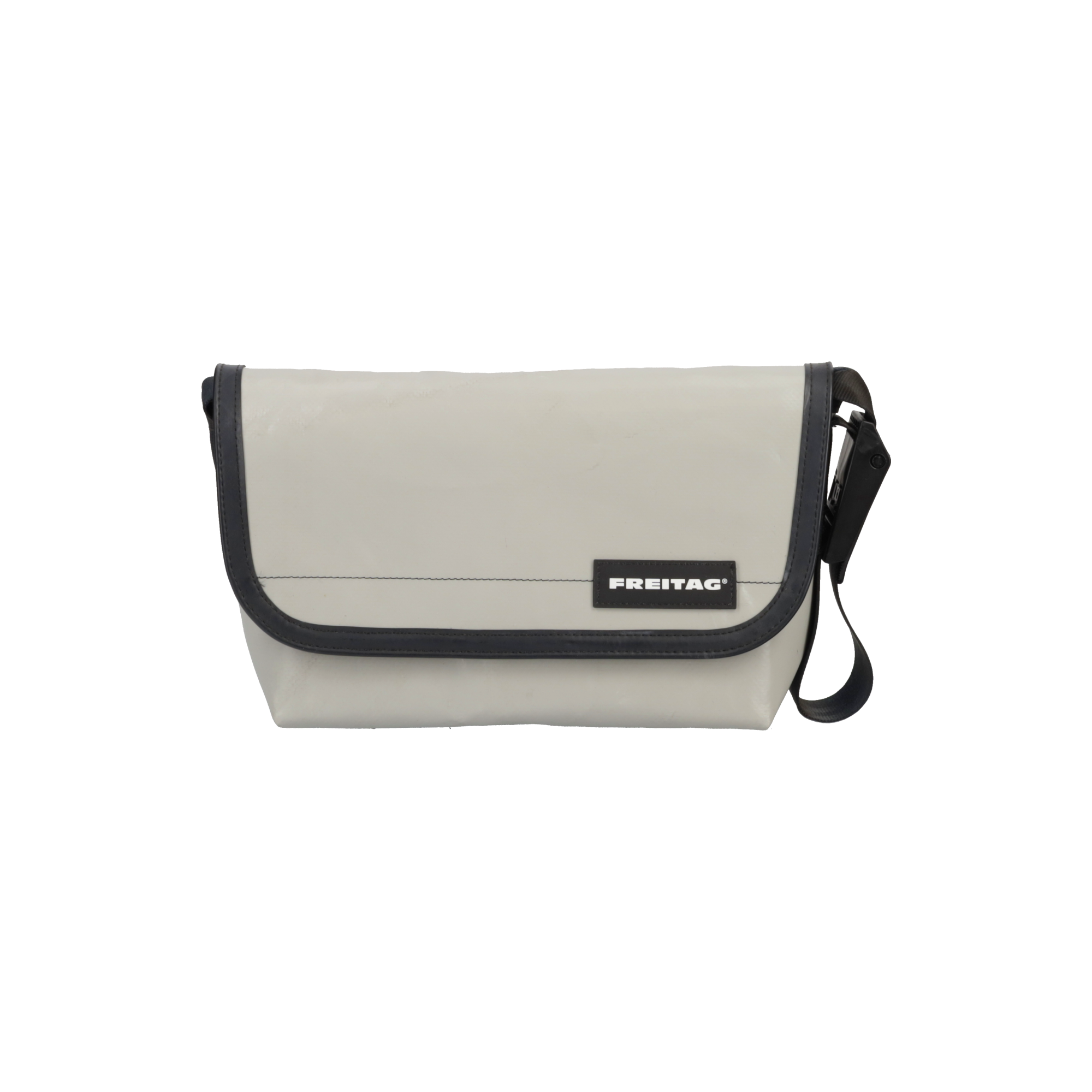 FREITAG メッセンジャーバッグ （パット付）ホワイト/ブルー 中古・古着通販】FREITAG (フライターグ) メッセンジャーバッグ