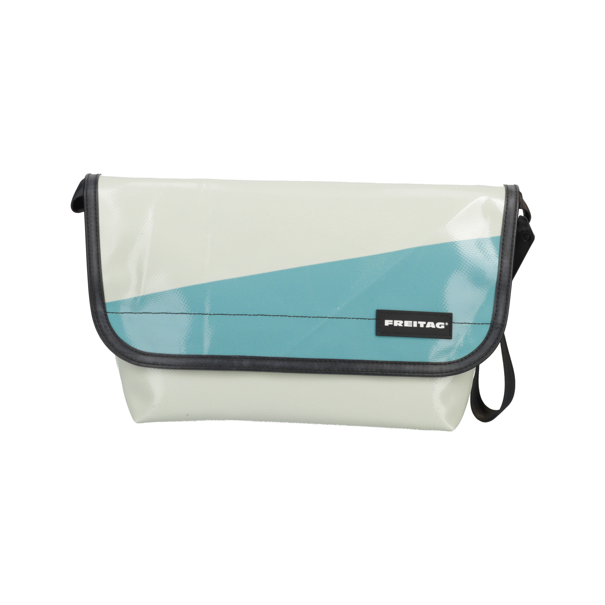 FREITAG メッセンジャーバッグ （パット付）ホワイト/ブルー 中古・古着通販】FREITAG (フライターグ) メッセンジャーバッグ