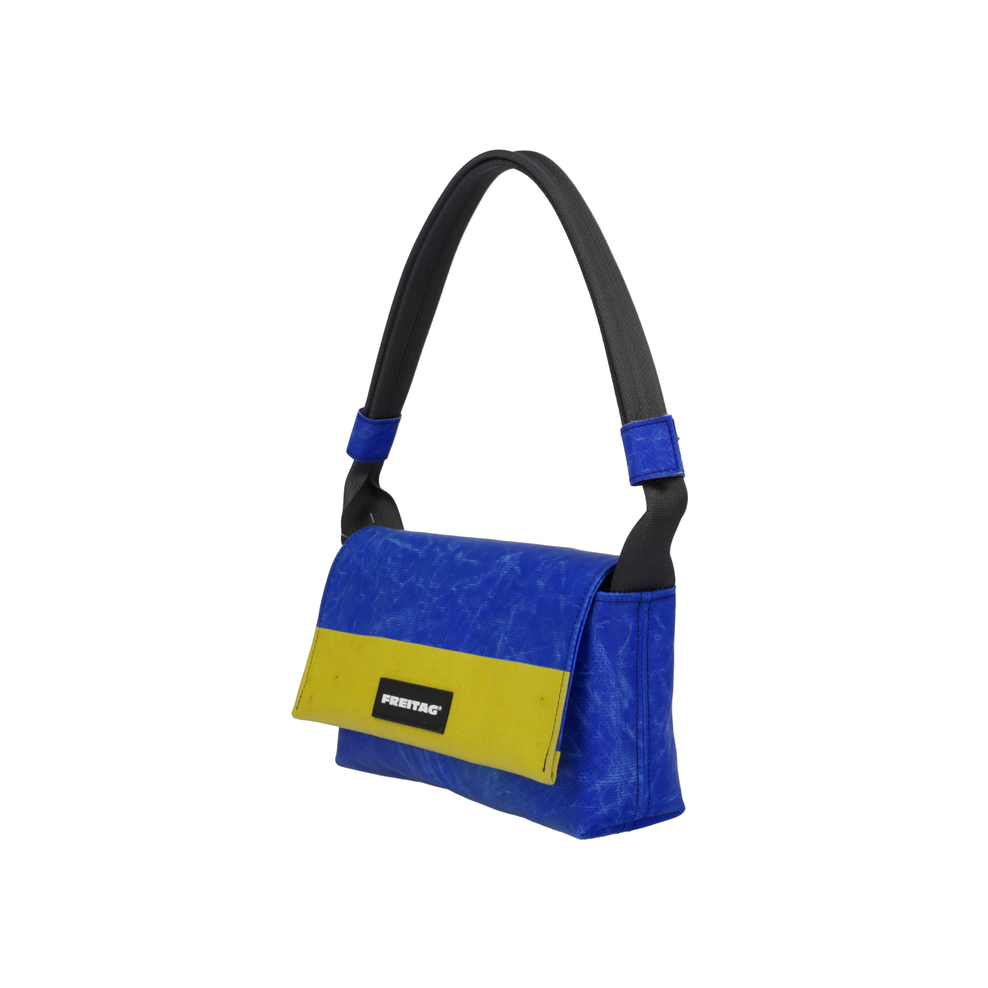 FREITAG 青 黄色 ストライプ ショルダーバッグ F171 LAURA | 238760 | FREITAG